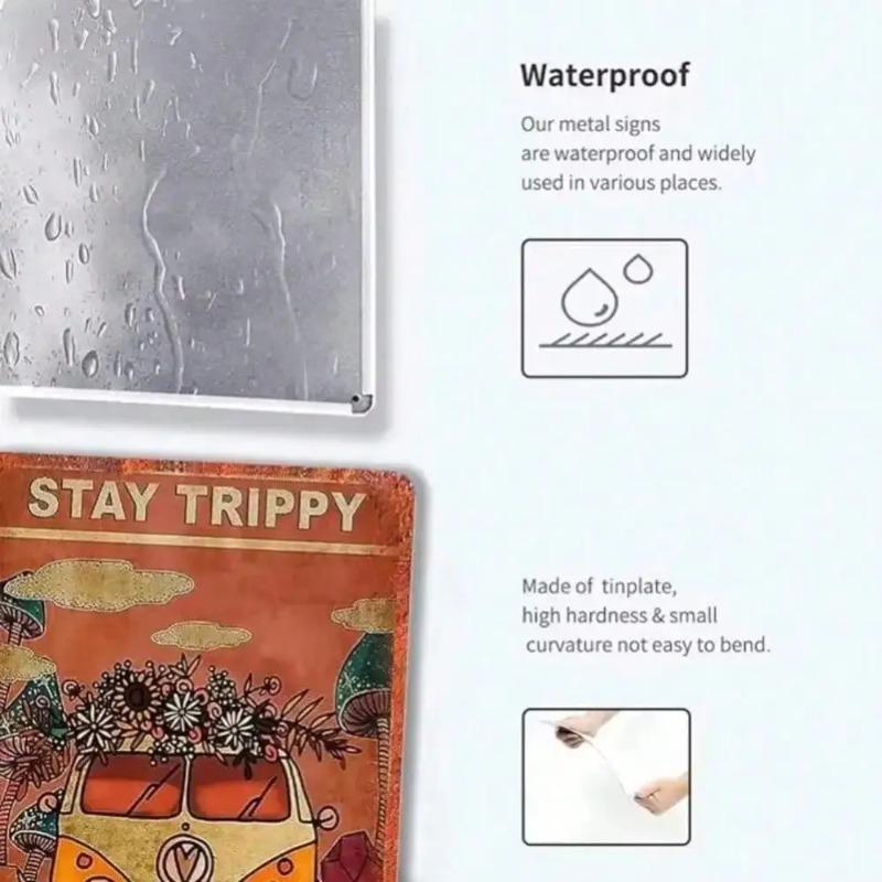 Rustic Iron Metal Tin Sign Farmhouse Wall Art Kitchen Decor