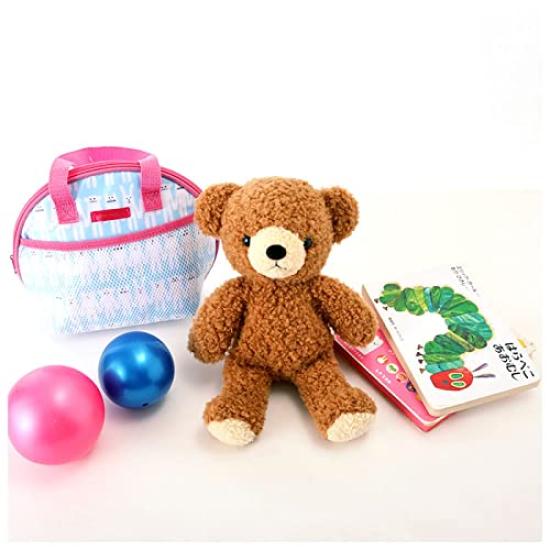 Ours Doux Rose Taille Moyenne Peluche Hauteur 29cm Fabriqué au Japon Fait Main Produit Domestique