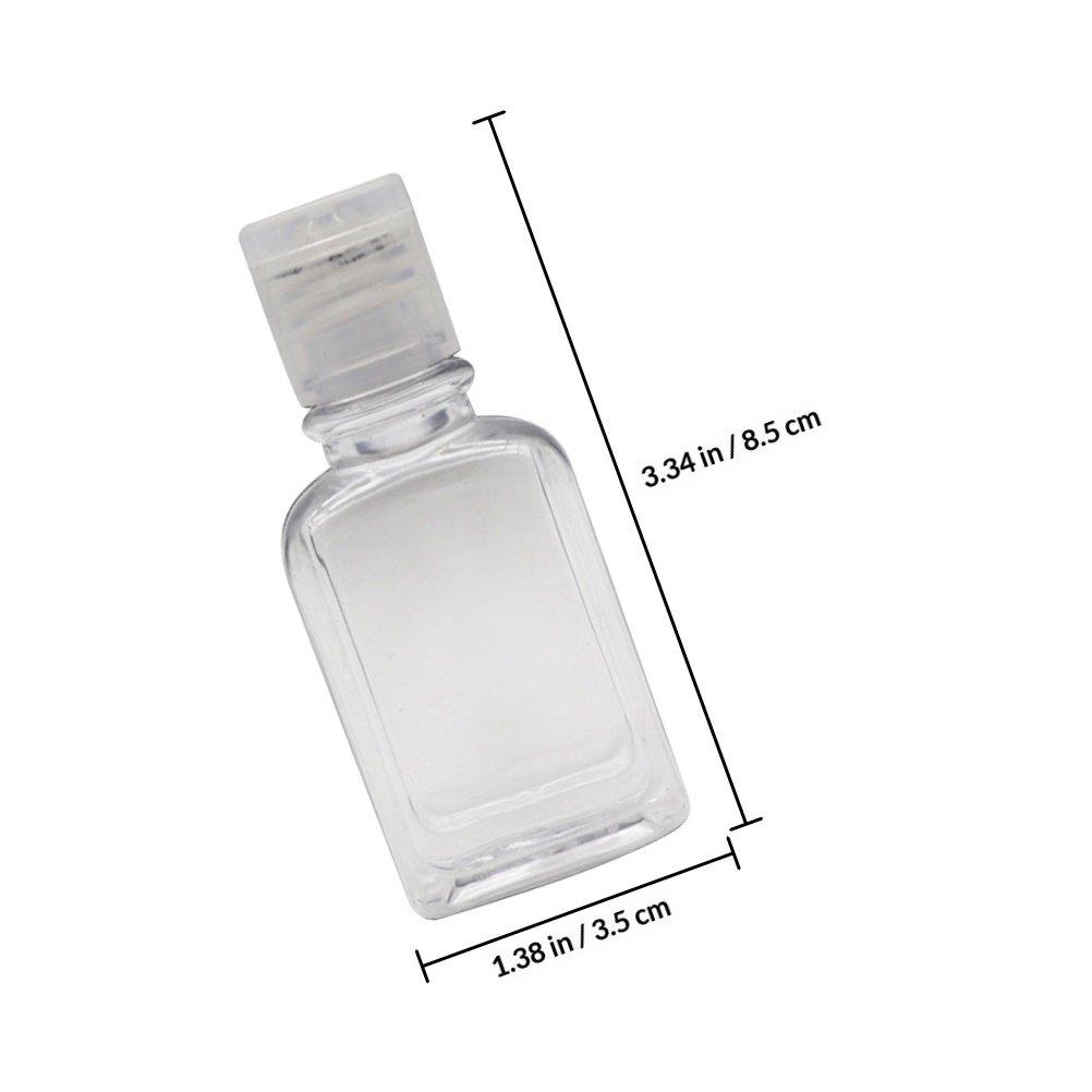 

35 pcs Octagonal Empty Bottles 35Ml Travel Squeeze Containers For Shampoo Lotion Cream Body Wash Portable Toiletries