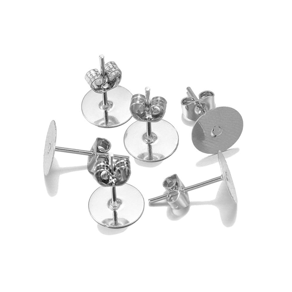 

Набір металевих сережок-метеликів для DIY: Включає допоміжні матеріали, беруші, шпильки, модні палички, штифти для унікальних ювелірних виробів. 4mm [100 sets/bag]