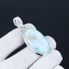 Larimar Gemstone Přívěsek, Přírodní Larimar Gemstone Ručně vyráběný 925 Sterling Silver Přívěsek pro ženy Přívěsek na dárky