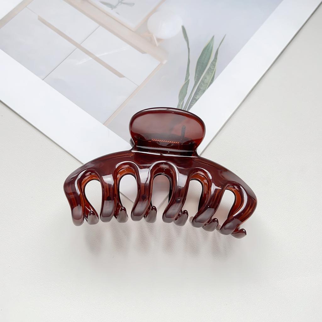 UV Printed Painted Pumpkin Hair Claw Premium PC Material Drop Resistant Elegant Hair Clip Hair Styling Shark Clip Hair Accessories For Women