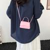 Solid color candy color fashionable retro small square bag women's niche design versatile personality casual senior messenger bag