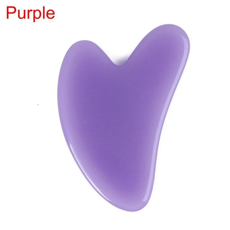 1 szt. Żywiczny wosk miodowy w kształcie serca deska do skrobania golenie akupunktura i moxiterapia masaż twarzy