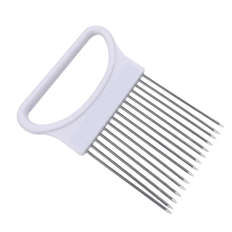 Multifunctional Portable Vegetable Slicer Stainless Steel Onion Slicer Fruit Vegetable Slice Needle Cut Meat Tomato Potato