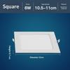 LED-Downlight Dimmbar 3W 6W 9W 12W Quadratisch Rund LED-Spotlicht AC110V/220V Deckenlicht Innen Einbau-Downlight