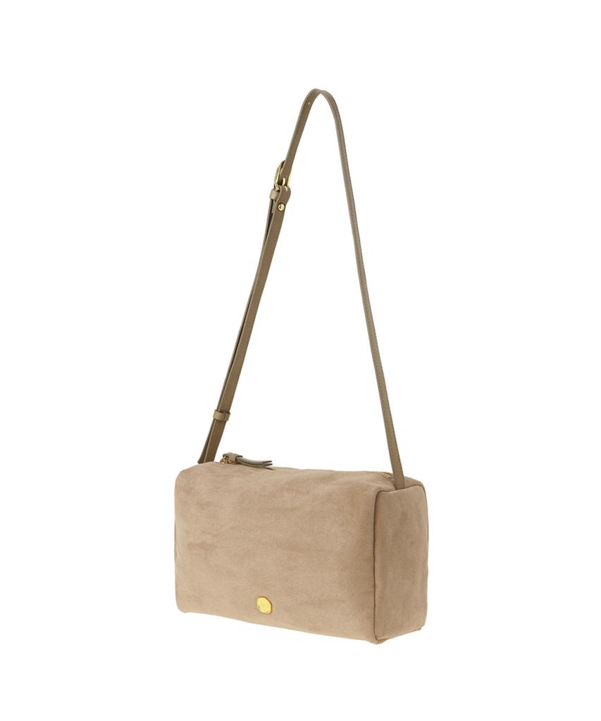 Tooamo Bella Suede Box Bag Beige