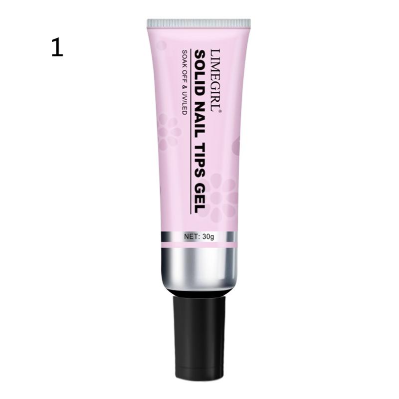 30G Weiche Nagelspitzen Gel Transparentes Patch Gel Für Falsche Nägel Verlängerung Stark Klebendes Röhrchen Spitzenkleber UV Soak Off Salon Maniküre
