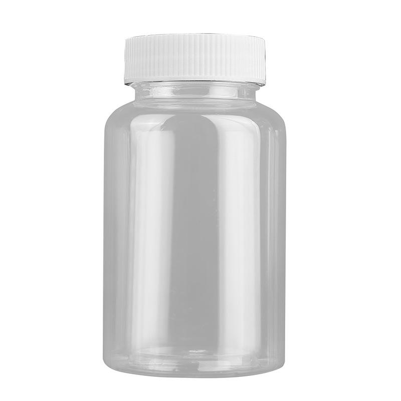 Available in 30ml, 50ml, and 100ml: Food-Grade PET Plastic Bottles, Wide-Mouth, Sealed for Small Medicines.
