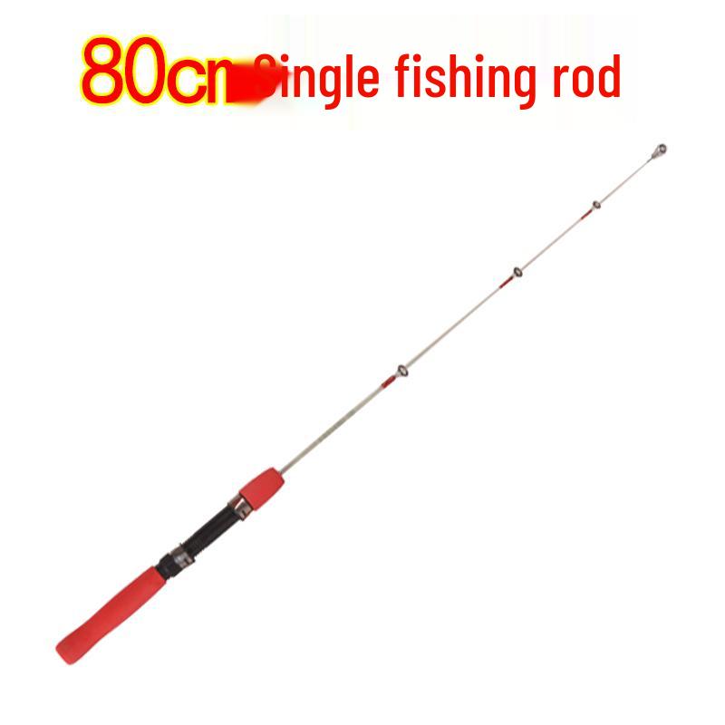Compact 60-80cm Portable Fishing Rod – Mini Raft, Casting, Surf, and Ice Lure Rod