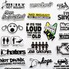 50 ks Vtipné USDM Herafra Sticker Bomb Paródia Nálepky JDM Drift Pretekárske Auto Nálepky