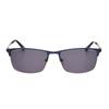 Herren Blaue Rechteckige Sonnenbrille hekS1234 1