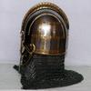 Viking Helmet With Chain Mail Hand Forged 16 Gage Steel Armor Helmet