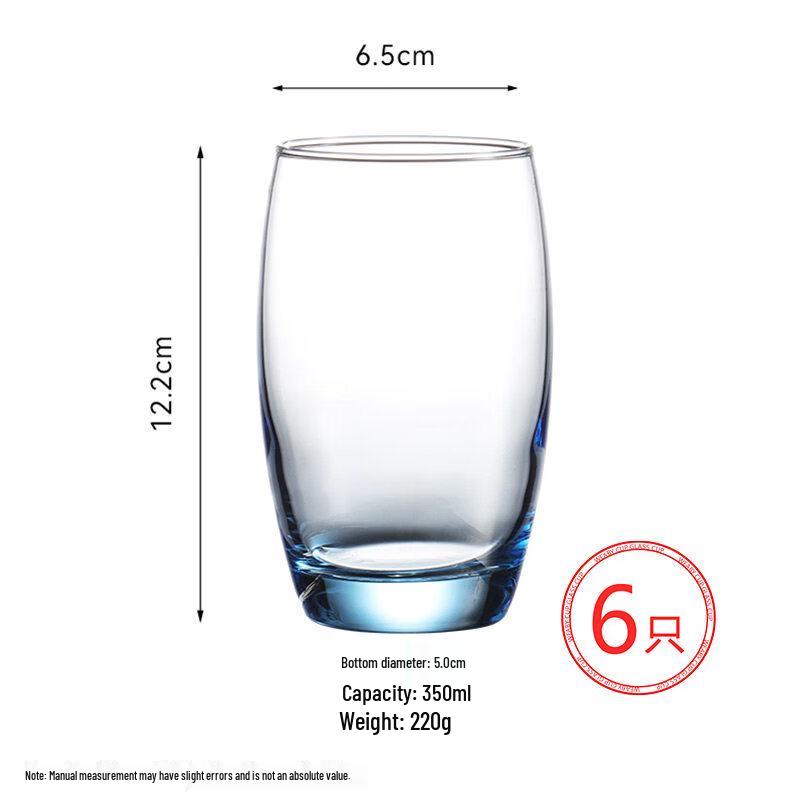 Transparent Glass Mouthwash Cup