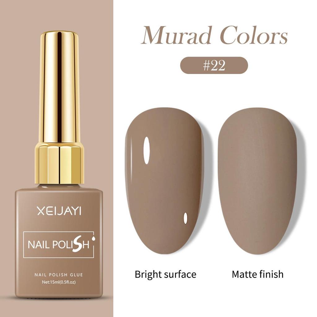XEIJAYI 15ml Color Square Bottle Nail Gel Polish Set, 6 Colors, 1 New Shade, Available In Kilogram Packaging