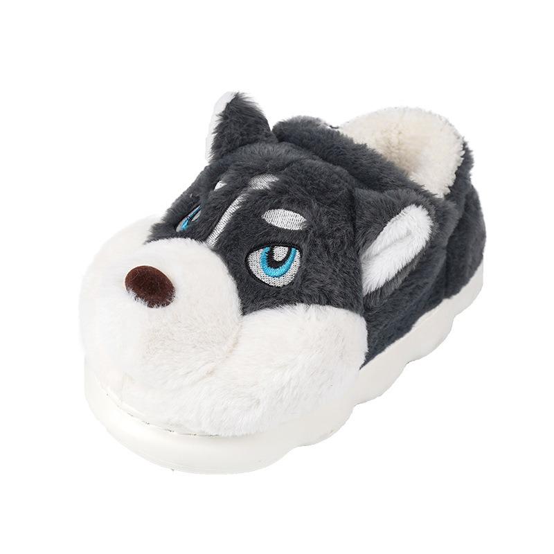 Men's Cotton Slippers Autumn and Winter Indoor Home Thick-bottomed Bag and Cute Two Ha Outer Wear Plush Warm Cotton Drag Men