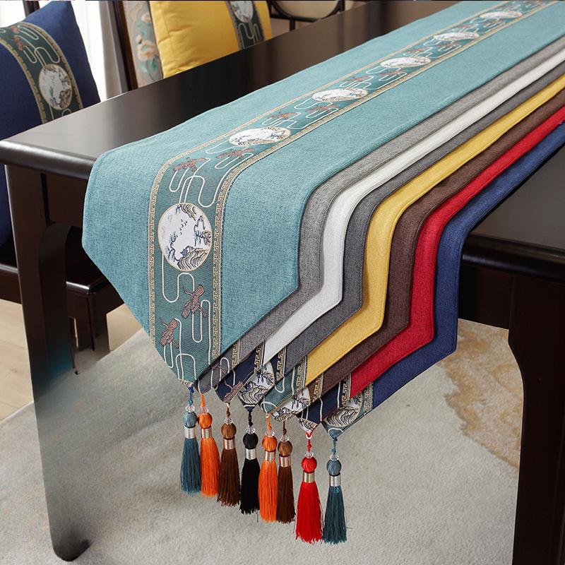 New Chinese Waterproof Table Flag Tea Ceremony, Zen, Tea Mat, Tea Tablecloth Hot Selling Long Tablecloth In Chinese Style