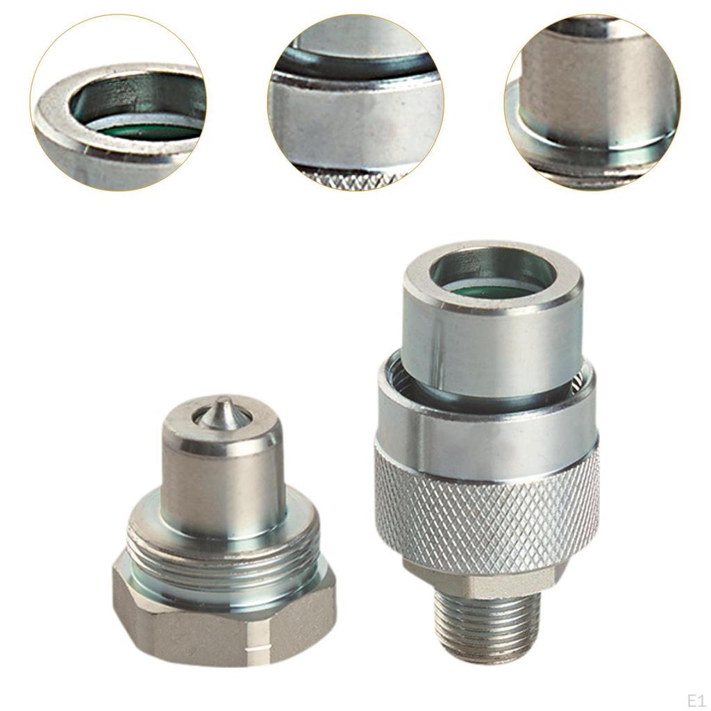 Hydraulic Coupling Connector Set for Quick Connect And Disconnect