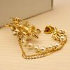 Brooch Pin, Lapel Badge with Double Fixed Safety Pin And Magnetic Buckle, Imitation Pearl Flower Decor Suit Brooch for Suits Coats Dresses