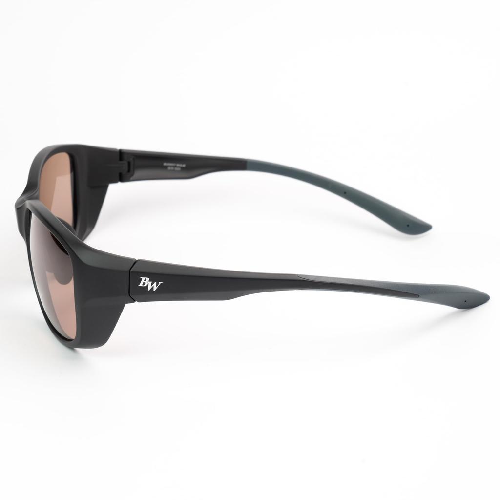 Polarized Sunglasses Matte Black Lens [Bunnywalk] BW-024 BW-0240C HC-BROWN Pop-up