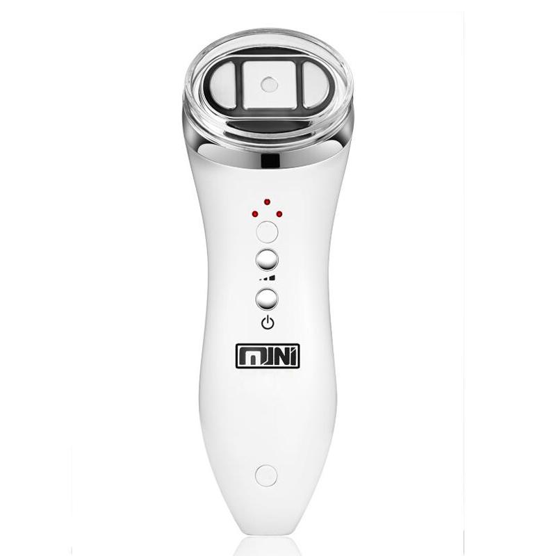 

M0-1 Facial Spatula Mini RF Ultrasonic Face Massager Portable Facial Beauty Device US Plug
