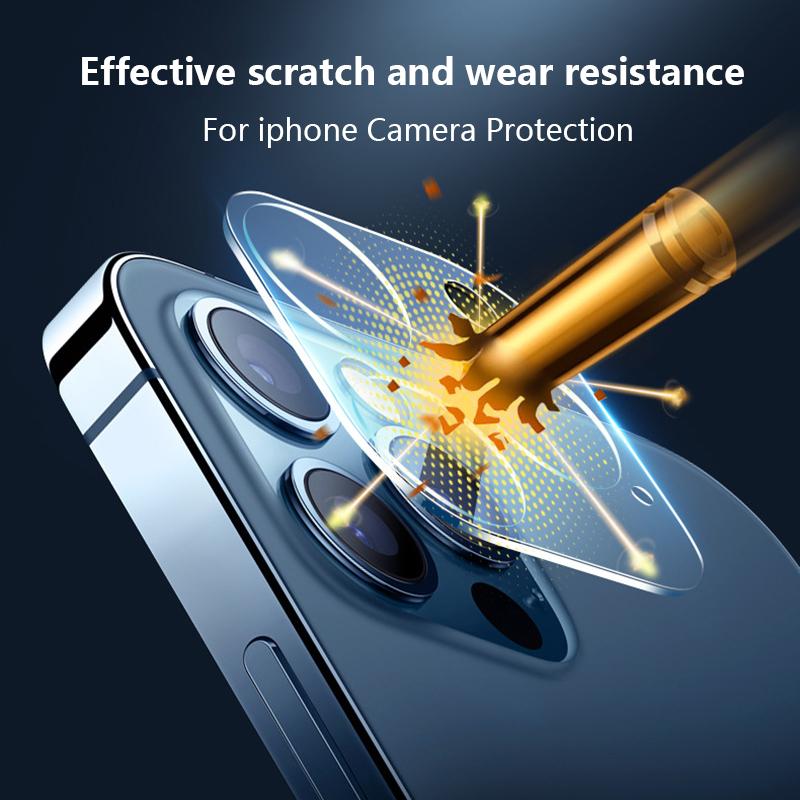 VAORLO 2 Pezzi Per iPhone 11 Pro Max Per iPhone 12 Pro Max Protezione Schermo Vetro Temperato Fotocamera iPhone 12 13 13Pro