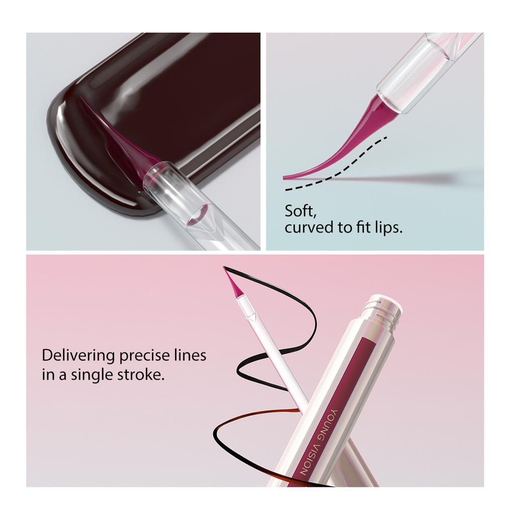 3PCS Peel Off Lip Liner Set, Long - Lasting Smudge - Resistant Water/Sweat Proof Transfer , Vibrant Multi - Color Lip Gloss , Lipstick Gift Set