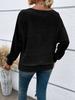 Women's Comfortable Casual Solid-Color Long-Sleeve Crew Neck Pullover Top