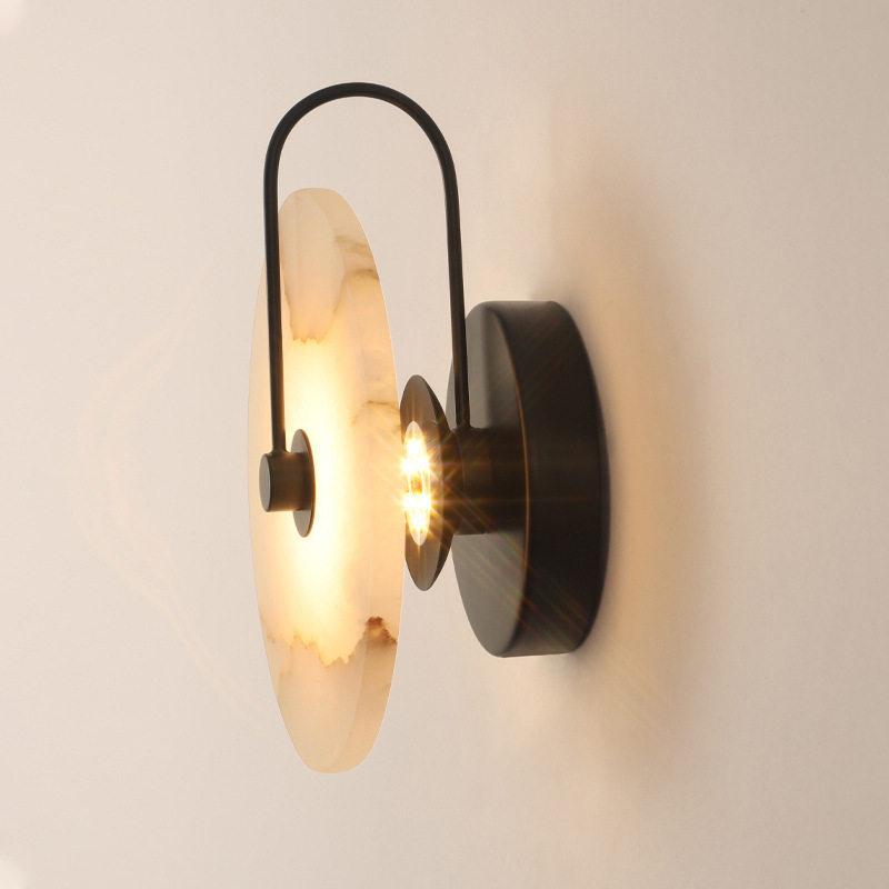 Retro Natural Marble Bbedroomdining Room Living Room Corridor Staircase Balcony Wall Lamp Marble Background Store wWall Lamp