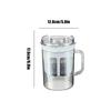 Yogurt Strainer Reusable Food Filter Whey Separator with Fine Mesh and Lid for Cheese Soybean Milk Berry Soup Fruit Juice Coffee