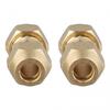 Nipples Set of 2 In Brass Material Designed for Air Conditioning Fitment