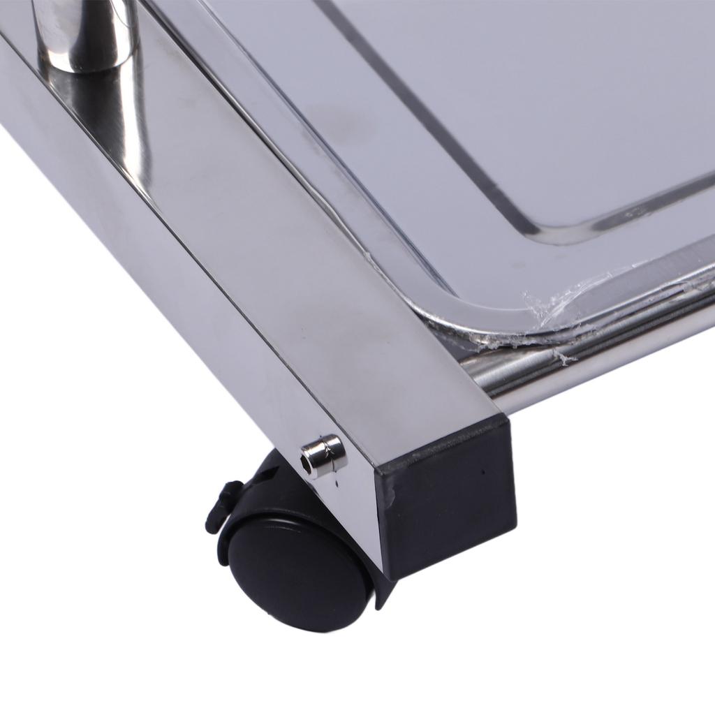 Mopp- und Besenhalter Organizer Edelstahl Beweglicher Bodenstehender Reinigungswerzeugwagen Aufbewahrung