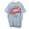 RODEO CROWNS WIDE BOWL Short Sleeve T-shirt FREE Blue Men's Used