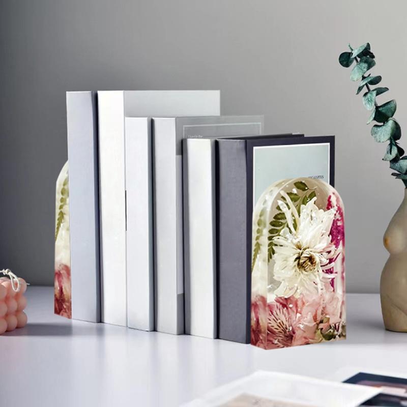 Beautiful Bookend Silicone Mold Crystal Epoxy Resin Molds Very Flexible & Durable Safe & Odorless for Office Home Decor
