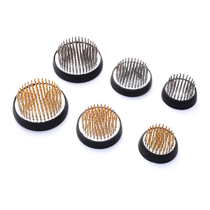 Kenzan Rotund pentru Ikebana, Broscuță de Flori cu Garnitură de Cauciuc, Instrument Fix pentru Aranjamente Florale