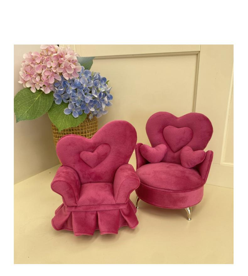 Dutch Velvet Jewelry Box: Sofa-Style Ornament & Ring Storage for 1:12 Dollhouse