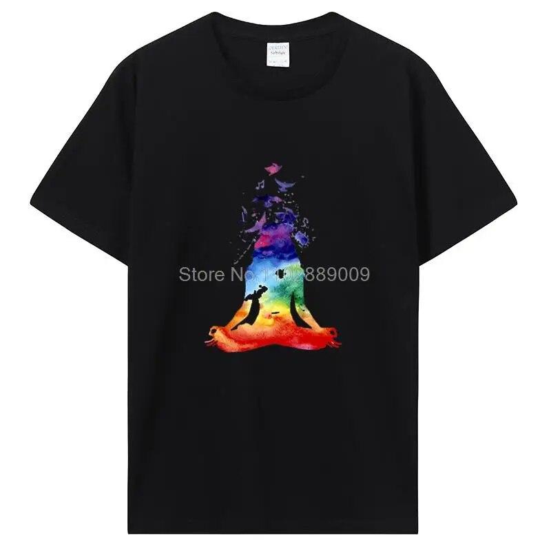 Rainbow Beautiful Mandala Tričko s grafickým potiskem Dámské Unisex Bavlněné tričko Cool Ležérní Tričko s krátkým rukávem Trička Topy Streetwear