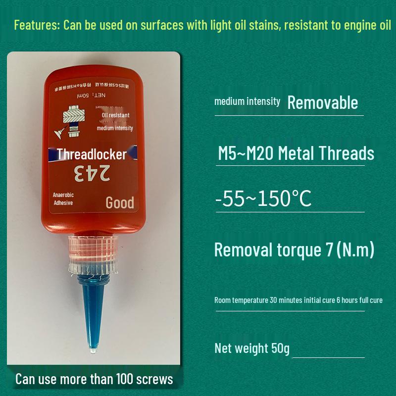 GoodScrew Threadlocker: Anaerobic Glue & Sealant for Secure Fastening, Anti-Loosening, Strong Adhesive Liquid for Threads