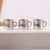 1/12 Puppenhaus Mini Metall Kaffee Tee Tasse Modell Puppenhaus Küchenzubehör Puppenhaus Dekoration Spielzeug