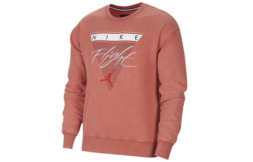 Jordan Flight Sweatshirts Men's Gym Red Crew Neck Moderate Other CZ6096-687