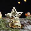 Christmas Star Shape Christmas Decoration Hollow Design Dinner Decoration Snowflake Shape Party Decoration 11cm