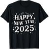 QIANSANH Celebrate 2025 Happy New Year Party Fun T-Shirt