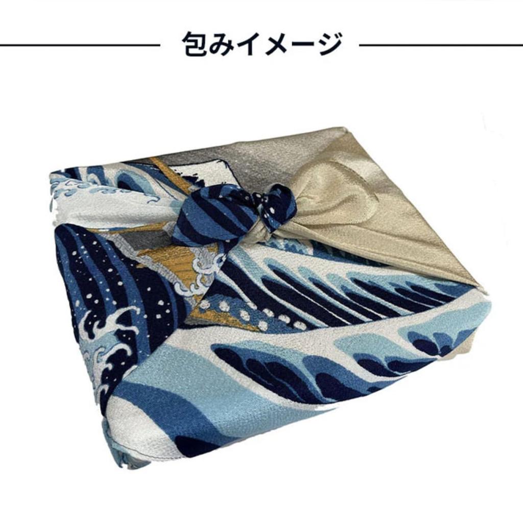 Daiko Sangyo Furoshiki crepe (wrapping cloth), 2-width fabric, Ukiyo-e print, Nihonbashi, 4-3