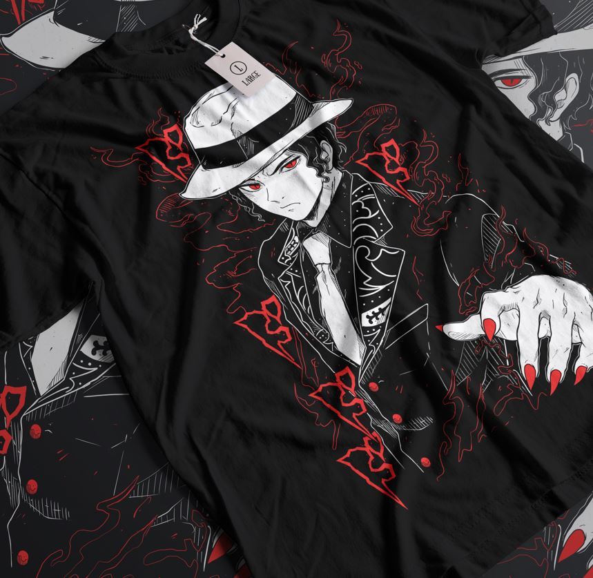 

muzan Kimetsu No Yaiba T-Shirt Demon Slayer Anime No Yaiba Manga Shirt Size S_5X L