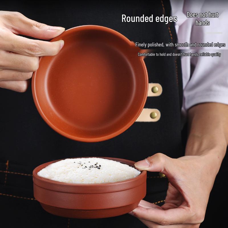 Thickened Ceramic Zisha Steamed Rice Bowl - Restaurant Special Earthenware Rice Basin