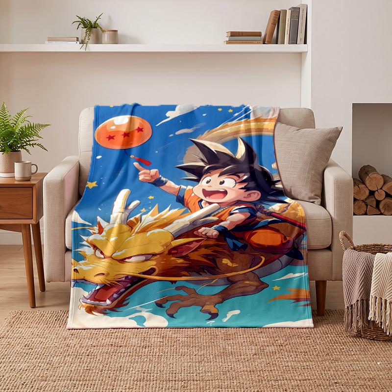 Dragon Ball Soft Warm Flannel Blankets Comfortable Blanket for Home Decoration Gifting