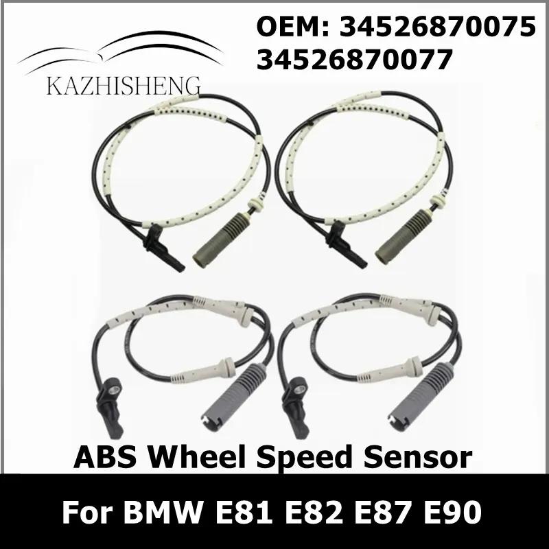 34526870075 34526870077 4Pcs Car Front & Rear ABS Wheel Speed Sensor for BMW E81 E82 E87 E90 34526760424 34526762476