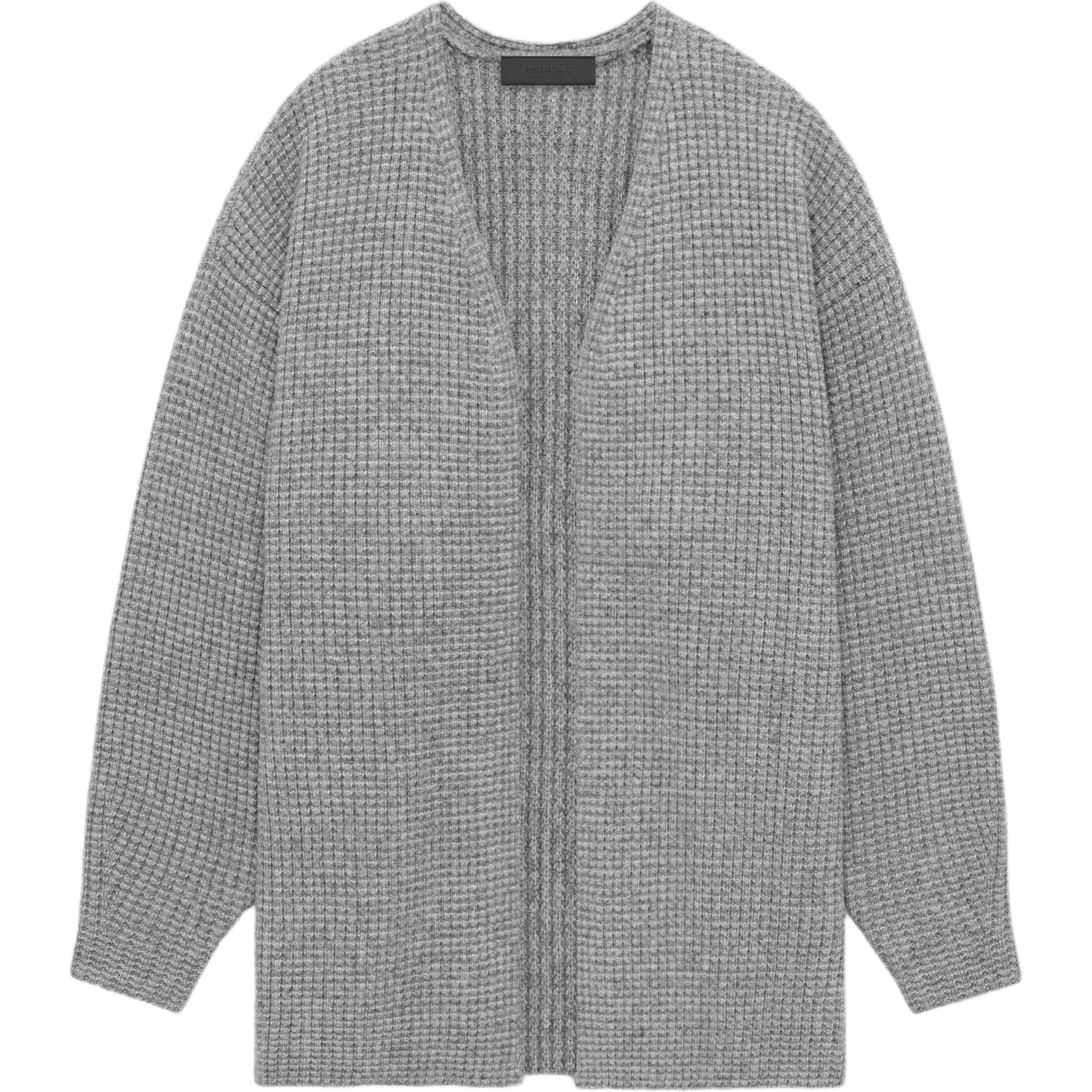 

Fear of God Essentials Вязаный Длинный Кардиган Темно-серый Женские Топы Серый 192BT247341FW XL