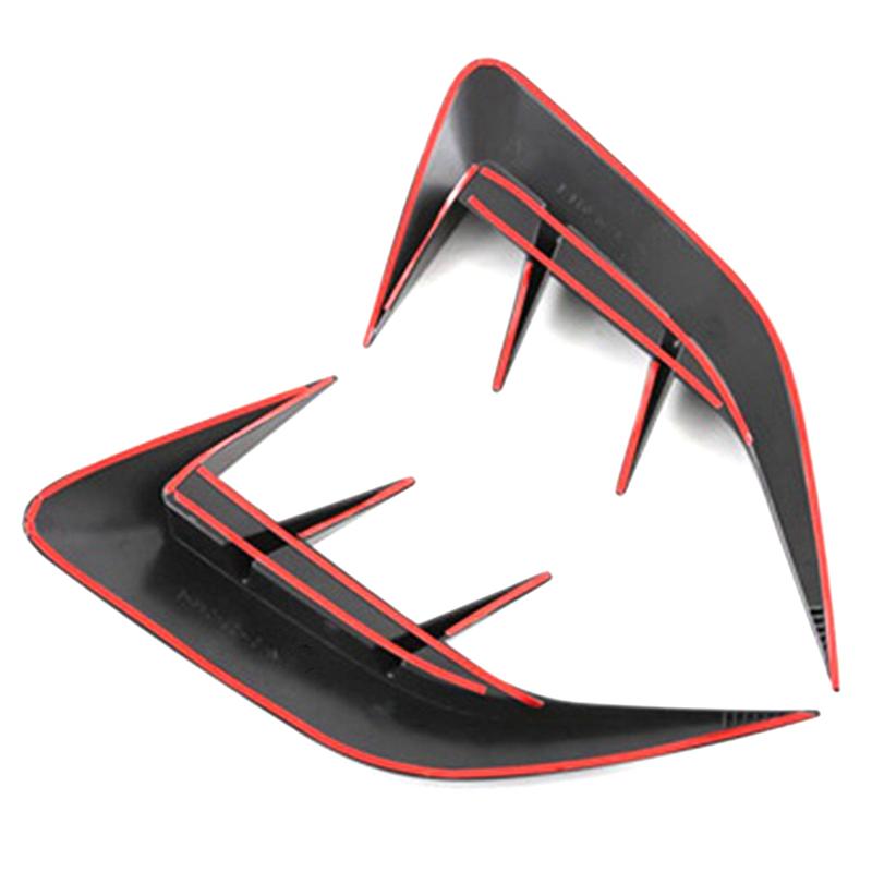 Glossy Black Rear Bumper Splitter Spoiler Rear Canard Air Vent Trim For Lexus NX260 NX350H   Replacement Gloss Black