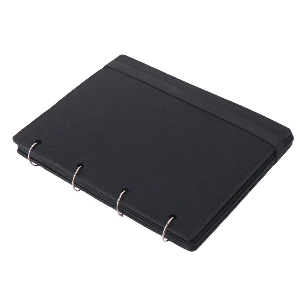 Black Pin Display Binder Felt Page Pin Binder for Cleectors Enamel Pin Display Book